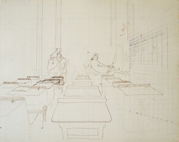 School of Ingres Preliminary Drawing